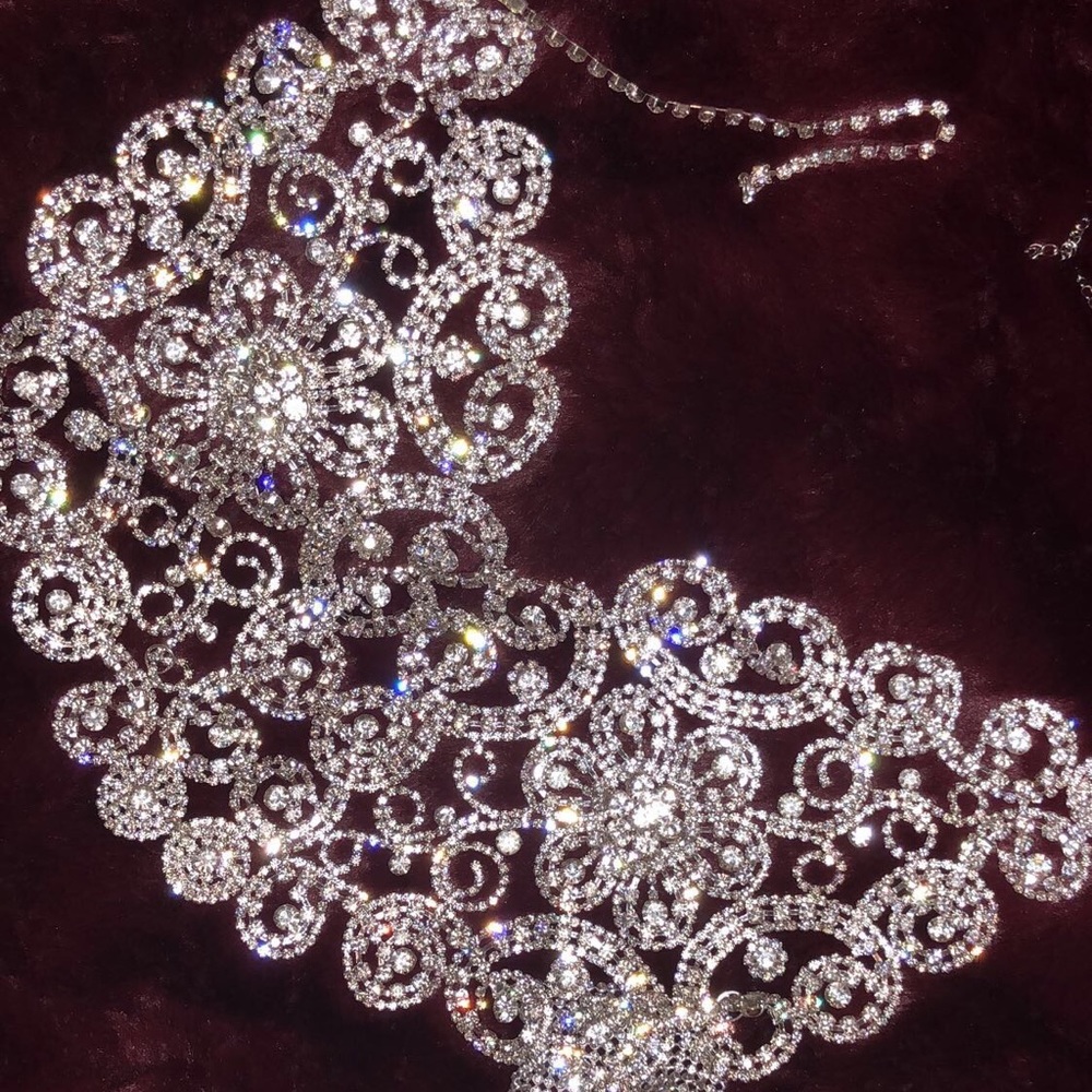 Rhinestone Diamond Bra Top